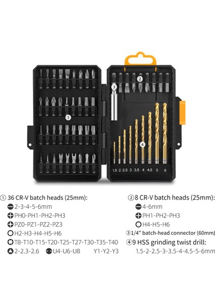 54 Parça Çok Amaçlı Tornavida Seti Kendin Yap ve Profesyonel Kullanım Için (Yurt Dışından) fiyatları