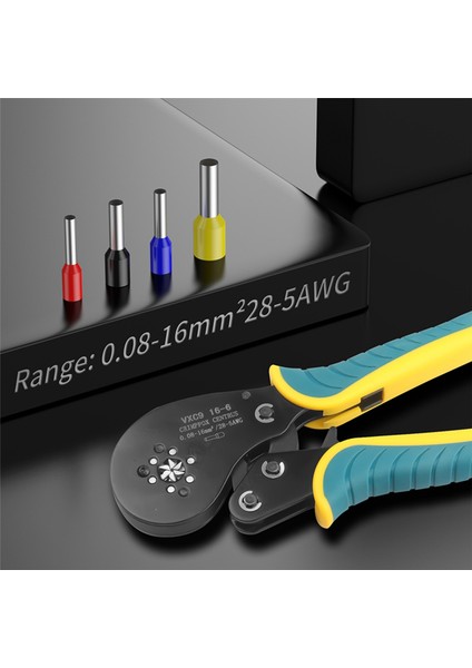 Vxc9 16-6 Sıkma Pensesi Boru Aletleri Pense 0,08-16MM² Set-Sarı (Yurt Dışından) indirimleri
