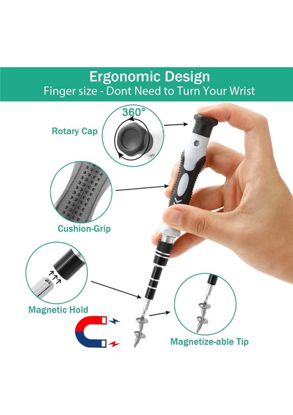 115'I 1 Arada Tornavida Seti Profesyonel Manyetik Onarım Alet Takımı (Yurt Dışından) indirimleri