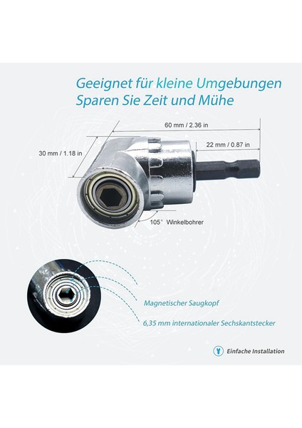 Esnek Matkap Ucu Uzatma Seti 8 Parça, 105°, Üniversal Soket Adaptörü (Yurt Dışından) fırsatları