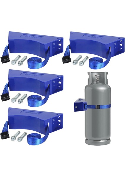 4 Parça Propan Tankı Tutucu, Silindir Tutucu, Propan Tankı Tutucu, B (Yurt Dışından)