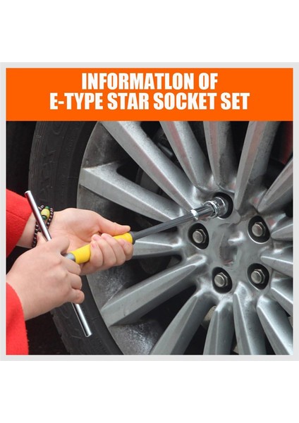 11 Adet Dişi Dış Yıldız Soket Seti E4 - E20 Tork Soket Seti (Yurt Dışından) indirimleri
