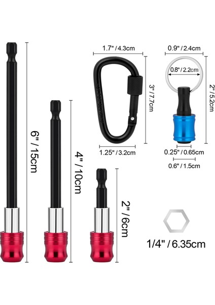 5 Adet Matkap Ucu Uzatma Seti, 3 Adet Matkap Uzatma Kiti ve 2 Adet Anahtarlık (Yurt Dışından) fiyatları