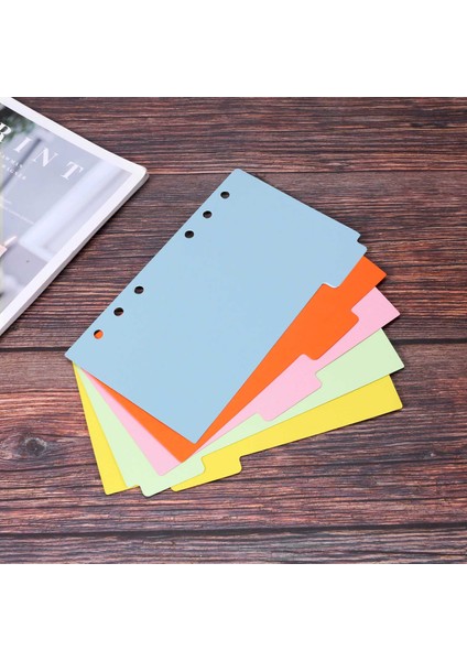 10 Set A6 Konu Ayırıcı Kağıt Sayfası, Defter Ekleme Planlayıcısı Için (Yurt Dışından)