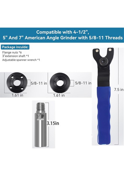 Açı Taşlama Anahtarı 3in,4in ve 5.5in Uzatma (Yurt Dışından) fiyatları