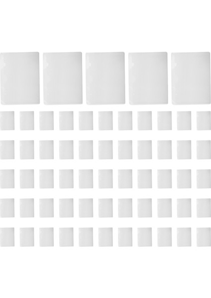 60 Paket 3,5x4,7 Inç Kendinden Yapışkanlı Etiket Tutucu Plastik Kart Tutucu (Yurt Dışından)