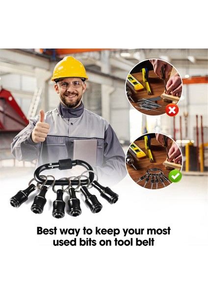 12 Adet 1/4 Inç Altıgen Şaftlı Tornavida Ucu Tutucu (Yurt Dışından) fiyatları