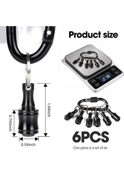 12 Adet 1/4 Inç Altıgen Şaftlı Tornavida Ucu Tutucu (Yurt Dışından) indirimleri