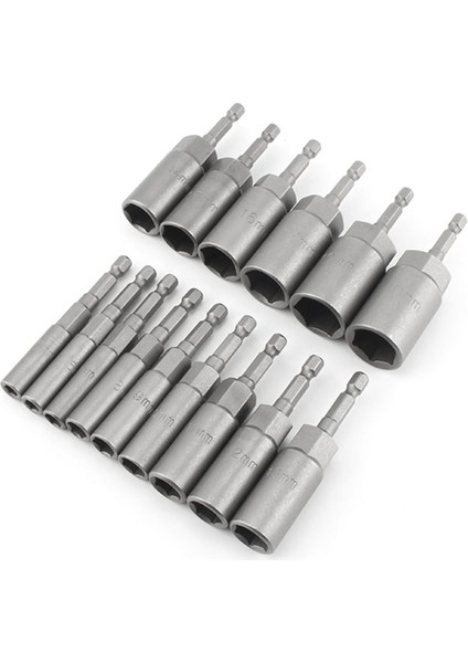 5.5MM-19MM Altıgen Soket Kovan Nozulları Somun Sürücü Seti (Yurt Dışından)