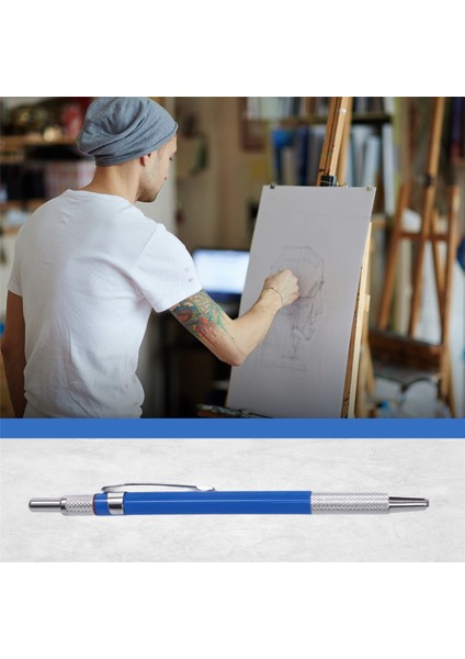 12 Adet Yedekli Sanat Çizimi Için 2.0mm Mekanik Kalem - Mavi (Yurt Dışından)