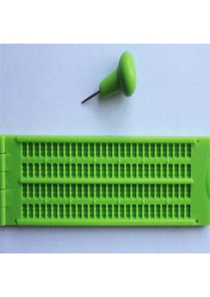 Braille Yazı Tahtası Stylus Braille Slate Taşınabilir Uygulama (Yurt Dışından)