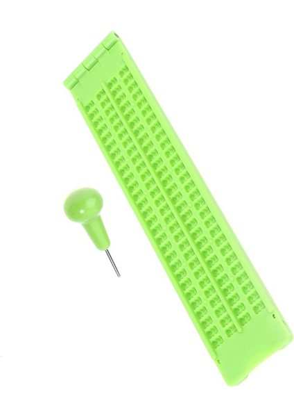 Braille Yazı Tahtası Stylus Braille Slate Taşınabilir Uygulama (Yurt Dışından)
