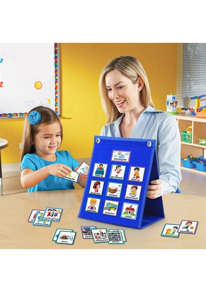 Çocuklar Için Görsel Program Günlük Rutin Tablosu 70 Kartlık Takvim (Yurt Dışından)