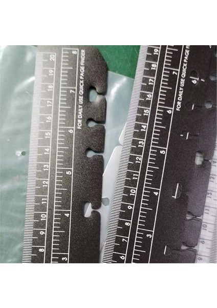 8 Paket Plastik Hızlı Sayfa Bulucu Cetvel 6 Delikli Klasör Defteri (A5) Için (Yurt Dışından) modelleri