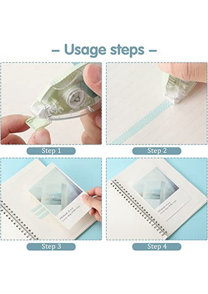 12 Adet Çift Taraflı Bant Rulosu 3 Renk Scrapbooking Bandı Için Bant (Yurt Dışından) fırsatları