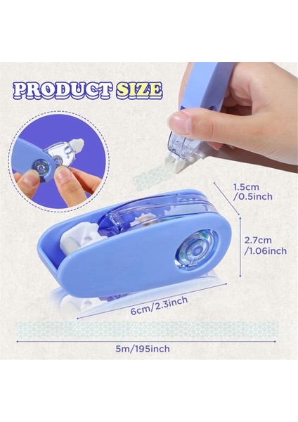 8 Adet Çift Taraflı Bant Rulosu, Yapışkan Scrapbook Bant Rulosu 80 Ft (Yurt Dışından) fırsatları