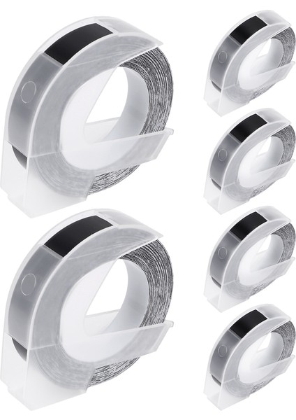 Dymo Kabartma Etiket Bandı ile Uyumlu 6 Adet Etiket Bandı (Yurt Dışından)