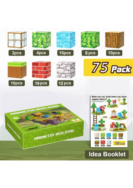 Benim Dünyam Manyetik Küp Blok Seti Model Manyetik Küp Erkek Oyuncakları Oyun Çevresel Sahne (Yurt Dışından)