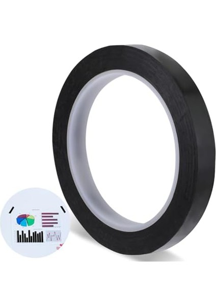 217 Feet Beyaz Tahta Bandı Mavi 1/2 Inç Grafik Bant Siyah (Yurt Dışından)