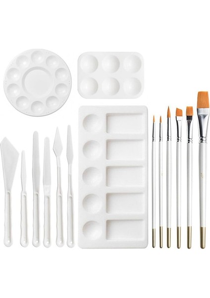 Palet Palet Boya Fırçası Kazıyıcı 15 Parça (Yurt Dışından)