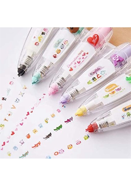 6 Adet Dıy Sevimli Hayvanlar Pres Tipi Dekoratif Kalem (Yurt Dışından) fiyatları