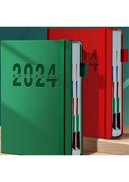 Günlük Plan Kitabı 365 Gün, Günlük Program Kitabı Kırmızı (Yurt Dışından)