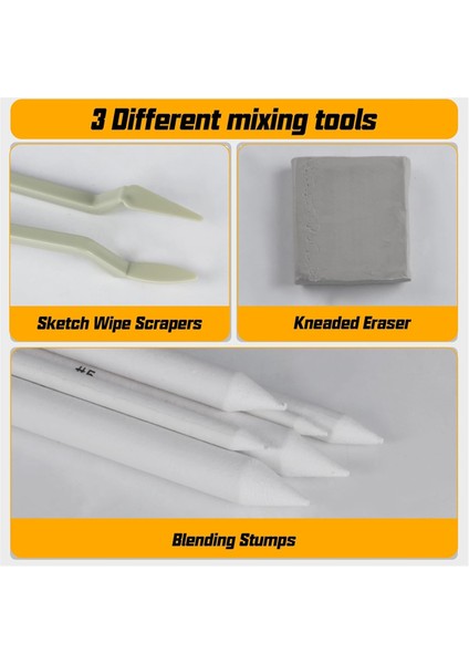 Sanatçılar Için 40 Adet Eskiz Çizim Araçları Karıştırma Çubukları (Yurt Dışından) modelleri