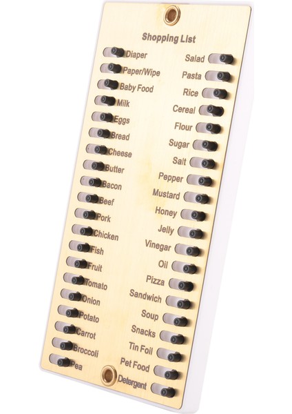 Metal Bakkal Listesi Tekrar Kullanılabilir Alışveriş Listesi Hafıza Hatırlatma Panosu (Yurt Dışından) fiyatları