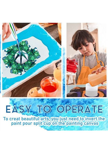 8 Adet Boya Dökme Kabı Boya Dökme Için Çok Kanallı Bölünmüş Kupa (Yurt Dışından) indirimleri