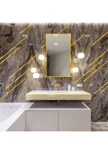 10MMX275 Yds Metalize Polyester Mylar Film Bant Altın Washi Bant Seti (Yurt Dışından) fırsatları