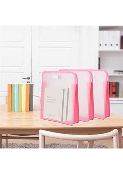 4 Adet Scrapbook Kağıt Saklama, Kağıt Saklama Düzenleyici Pembe (Yurt Dışından)