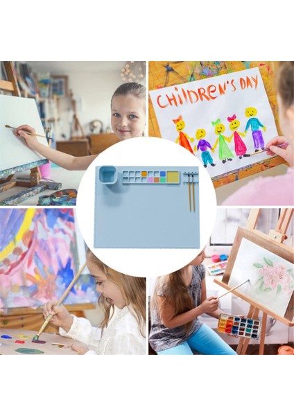1 Adet Yıkanabilir Silikon El Sanatları Grafiti Matı Çocuklar Için Kendin Yap Boyama (Yurt Dışından)