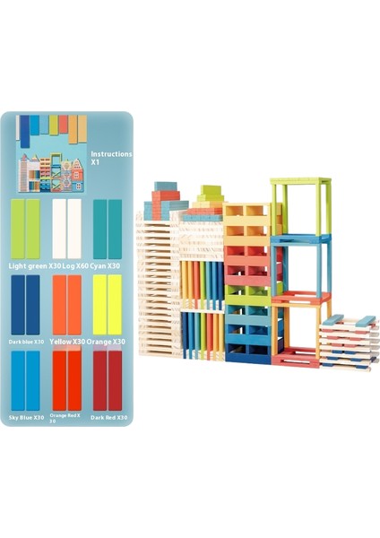 Blok Puzzle Bina Çocuk Puzzle Hediye Ebeveyn-Çocuk Erken Eğitim Ahşap Oyuncaklar Hediye (Yurt Dışından)