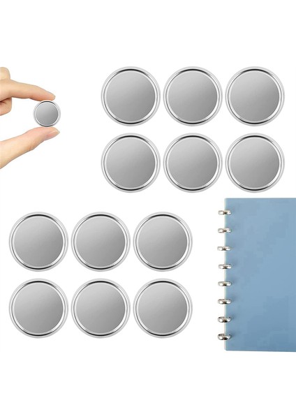 20 Adet Defter Scrapbooking Için Bağlayıcı Halkalar Kitap Diskleri (Gümüş) (Yurt Dışından)