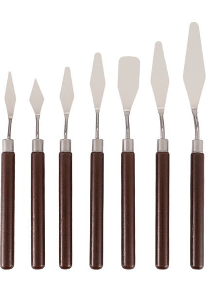 7 Parça Yağlıboya Bıçak Seti Yağlıboya Küreği Yağlıboya Paleti (Yurt Dışından)
