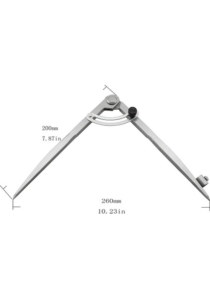 Geometri, Ahşap, Metal Için 8 Inçlik Pergel Ayırıcı Çizici Alet (Yurt Dışından)