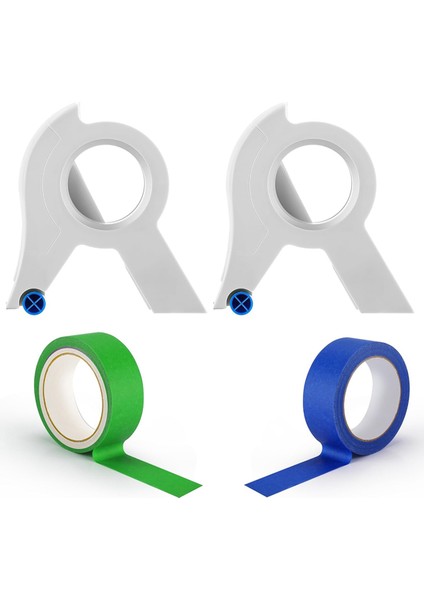 2 Paket Maskeleme Boya Bandı Aplikatörü Her Biri 1,4 Inç Boyacı Bandı (Yurt Dışından)