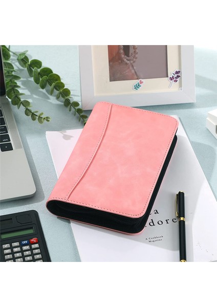 A6 Bütçe Planlayıcısı Hesap Makinesi Zip Bütçe Klasörü (Pembe) (Yurt Dışından)