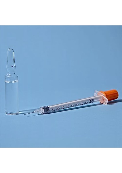 Tek Kullanımlık Steril Şırınga 1cc 30GA 1/2 Inç Iğne, (100 Adet) (Yurt Dışından)