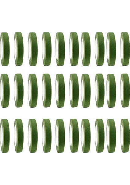 30 Adet Çiçek Bandı Kendinden Yapışkanlı Buket Çiçek Sapı Kağıt Bandı (Yurt Dışından)