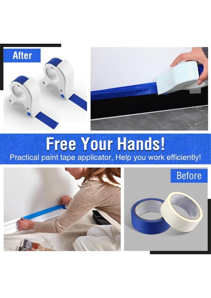 1 Paket Maskeleme Boya Bandı Aplikatörü Her Biri 1,4 Inç Boyacı Bandı Beyaz (Yurt Dışından) fiyatları