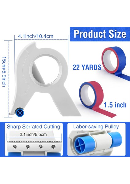 1 Paket Maskeleme Boya Bandı Aplikatörü Her Biri 1,4 Inç Boyacı Bandı Beyaz (Yurt Dışından) modelleri