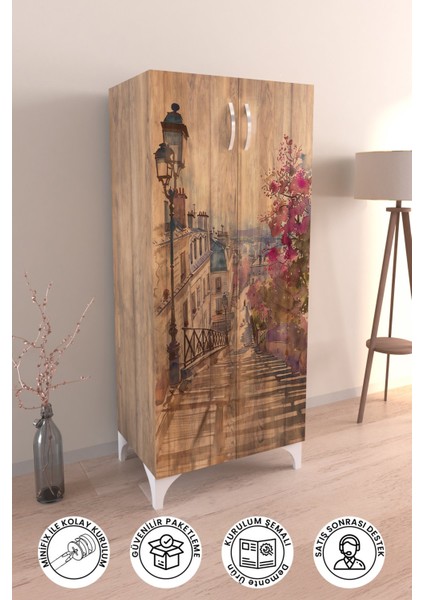 Dream Alley 3 Raflı Çok Amaçlı Dolap Mutfak Salon Banyo Ofis Salon Dolabı