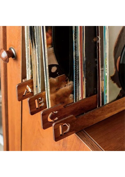 Alfabetik Vinil Plak Depolama Bölücüler Az (2 Set) (Yurt Dışından)