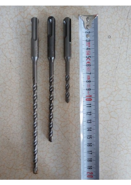 10 mm Sds Plus 3 Lü Uç Seti Beton Için