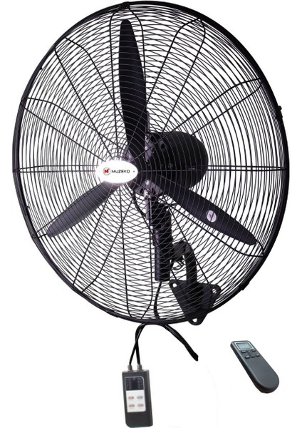 Mzk-750 30 Inç Duvar Tipi Kumandalı Sanayi Vantilatör 75cm