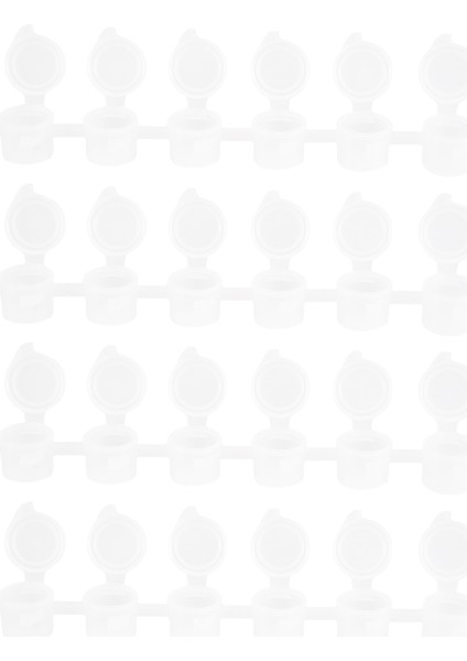 80 Şerit 480 Kap Boya Bardak Kapları Resim Sanatı Için Şeffaf (3ml) (Yurt Dışından)