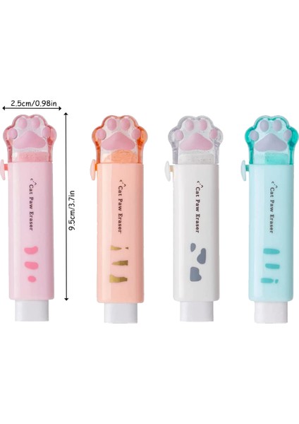 Kawaii Itme-Çekme Tasarım Kedi Pençesi Silgi Taşınabilir Kauçuk Silgi (Yurt Dışından)