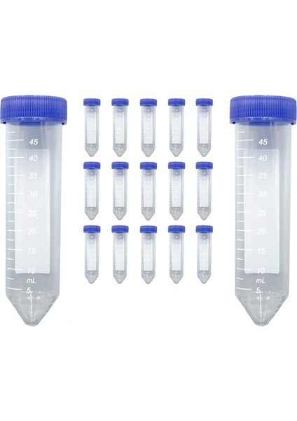 Bilimsel Konik Santrifüj Tüpleri 50ML, [50 Paket] Plastik Test Tüpü (Yurt Dışından)