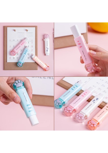 Kawaii Itme-Çekme Tasarım Kedi Pençesi Silgi Taşınabilir Kauçuk Silgi (Yurt Dışından)